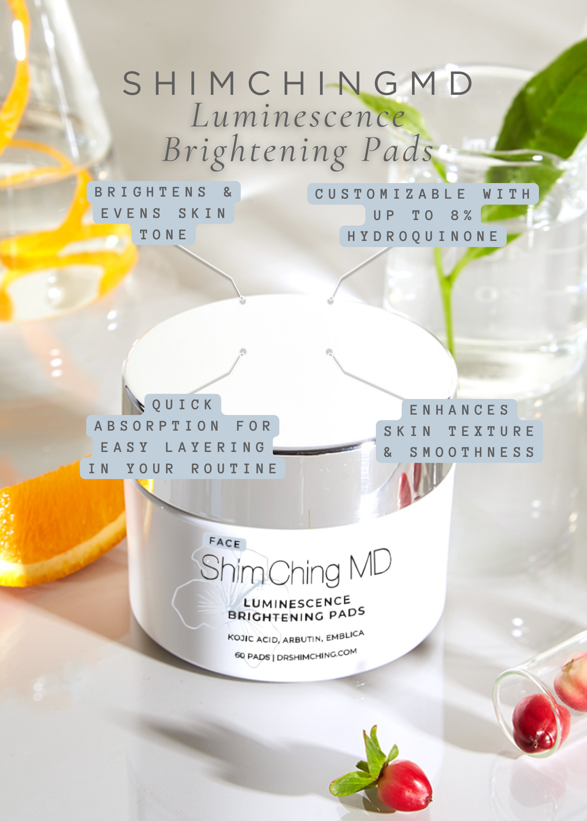 Shim Ching MD Luminescence Brightening Pads | Asia Pacific Aesthetics